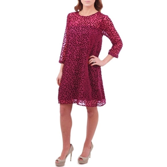 Patterson J. KINCAID RORY DOT DRESS - Picture 1 of 8